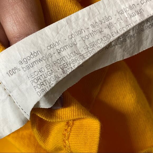 Zara Trafaluc Flutter Sleeve Orange Crop Top Shirt Size Small - Picture 6 of 7